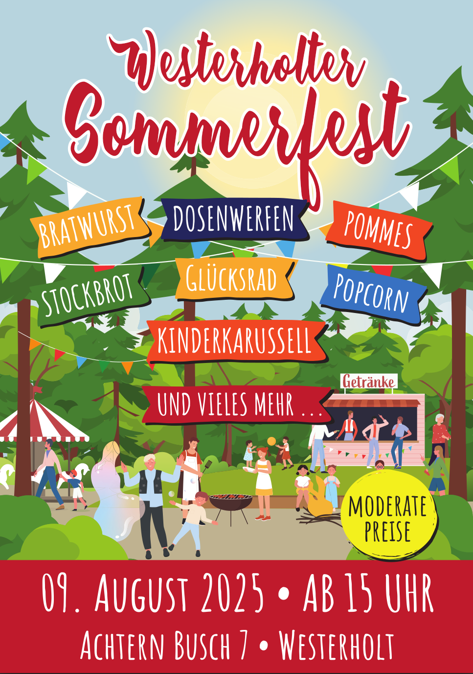 Sommergrillfest mit Stockbrot